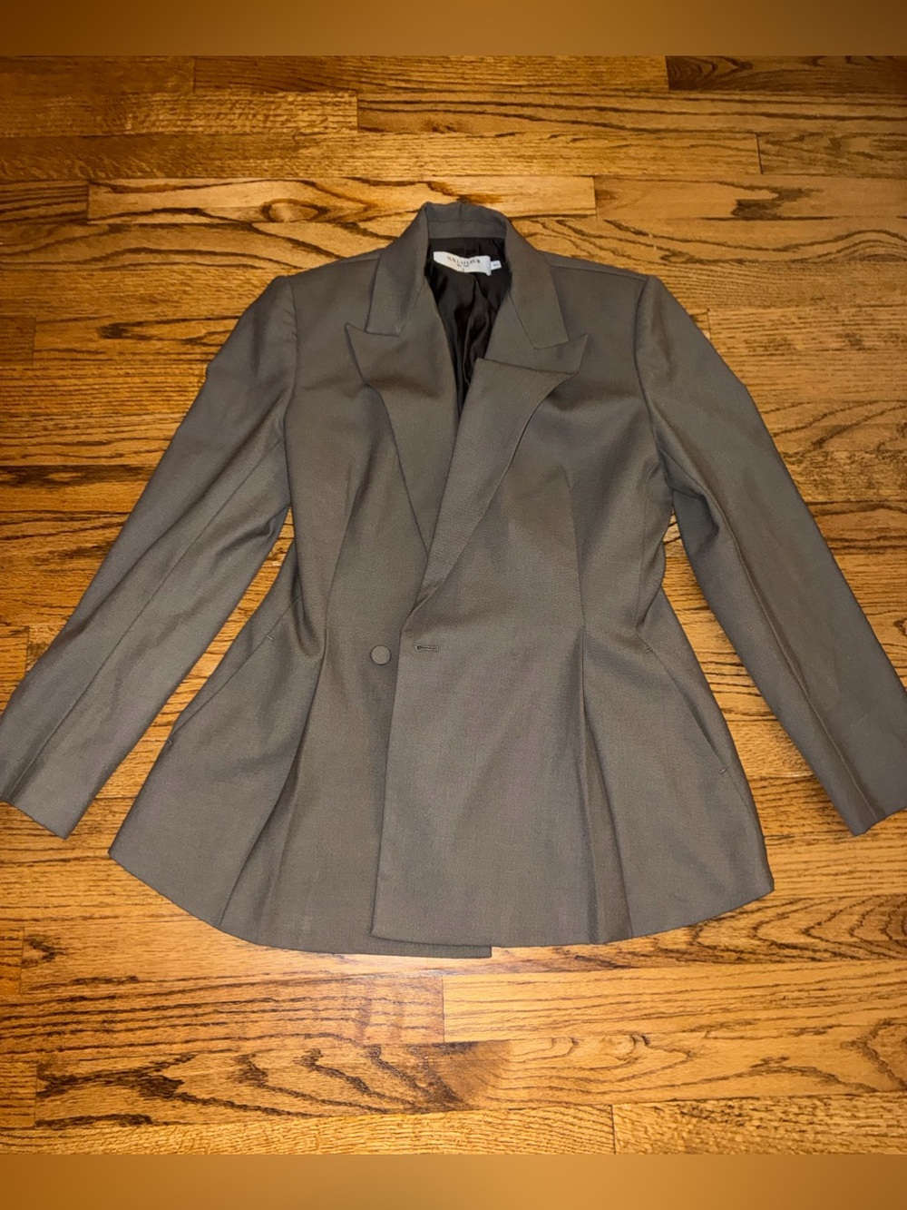 MM Lafleur Olive Blazer with Sculpted Waist